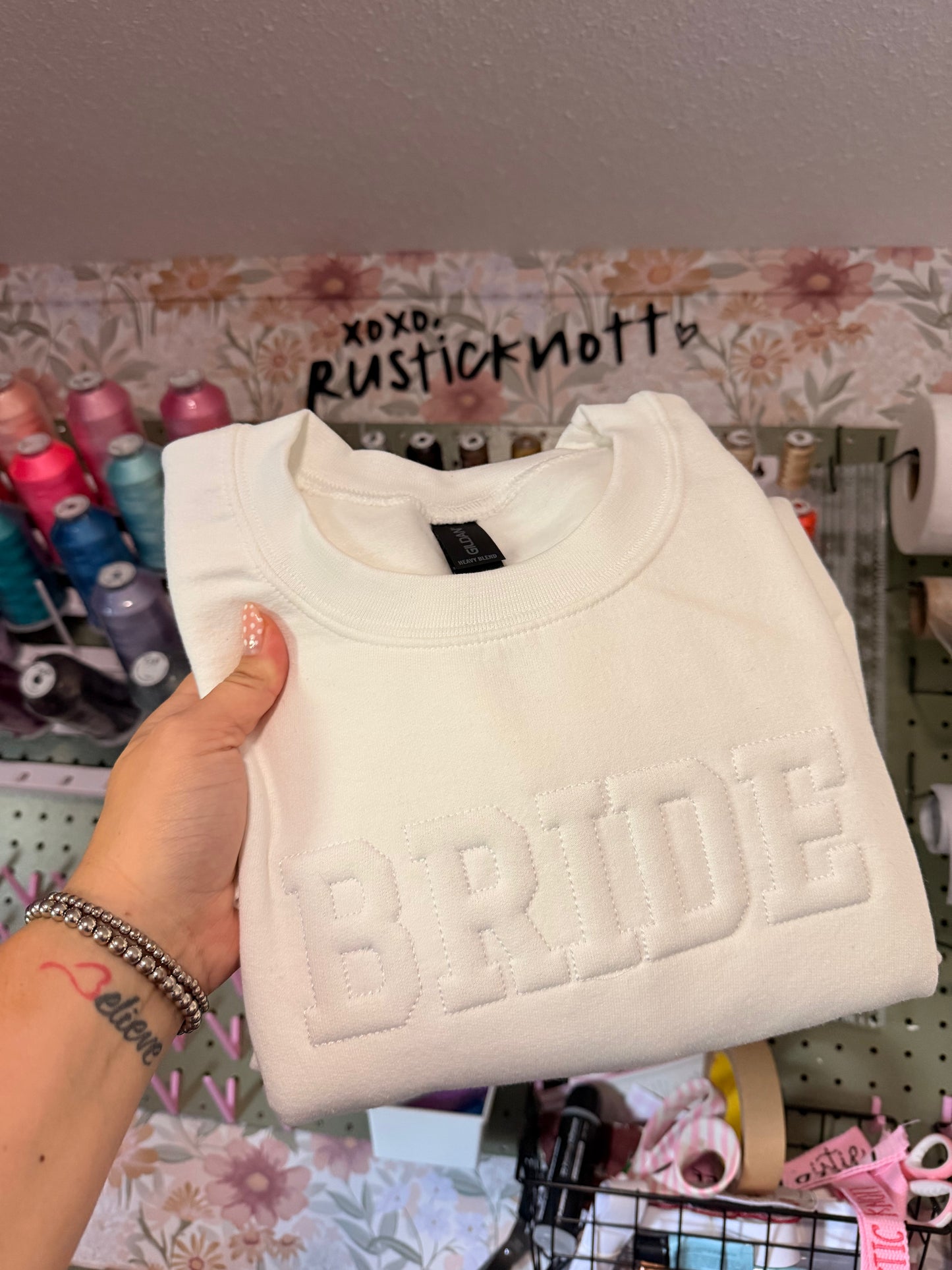 Embossed Style - Embroidered