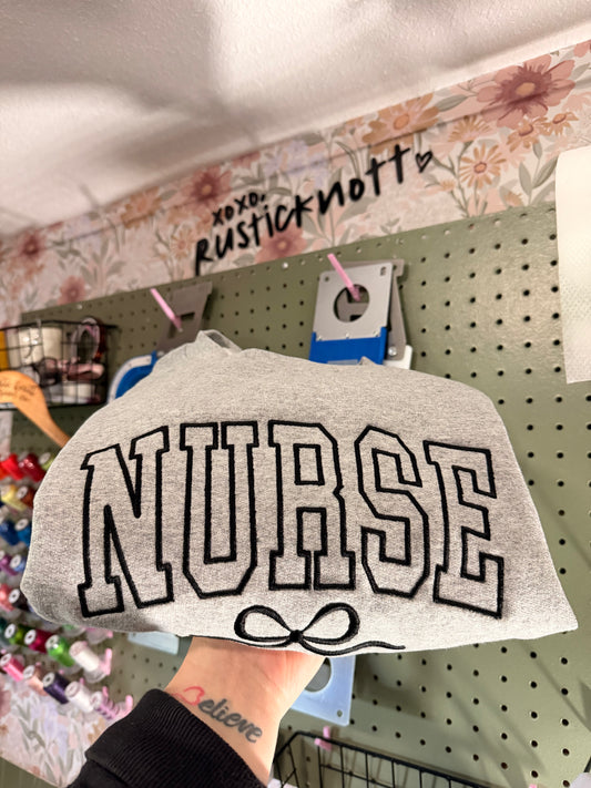 Curved Nurse w/ Bow