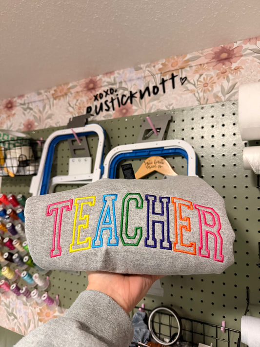 Teacher Colorful