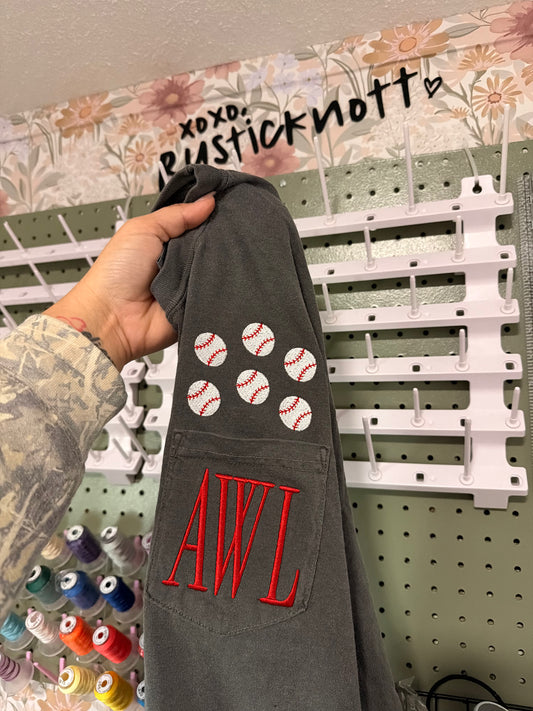 Sports Monogram Pocket Style