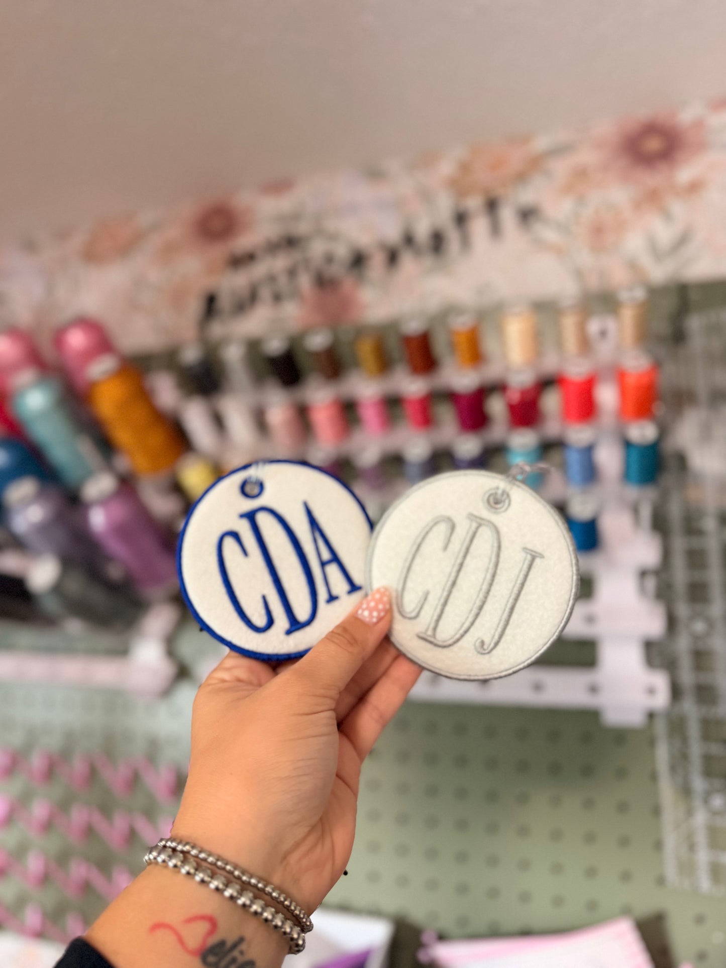 Monogram Bag Tag w/ Plastic