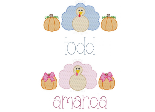 Thanksgiving Embroidery Shirt - Kids&Youth - Boy/Girl
