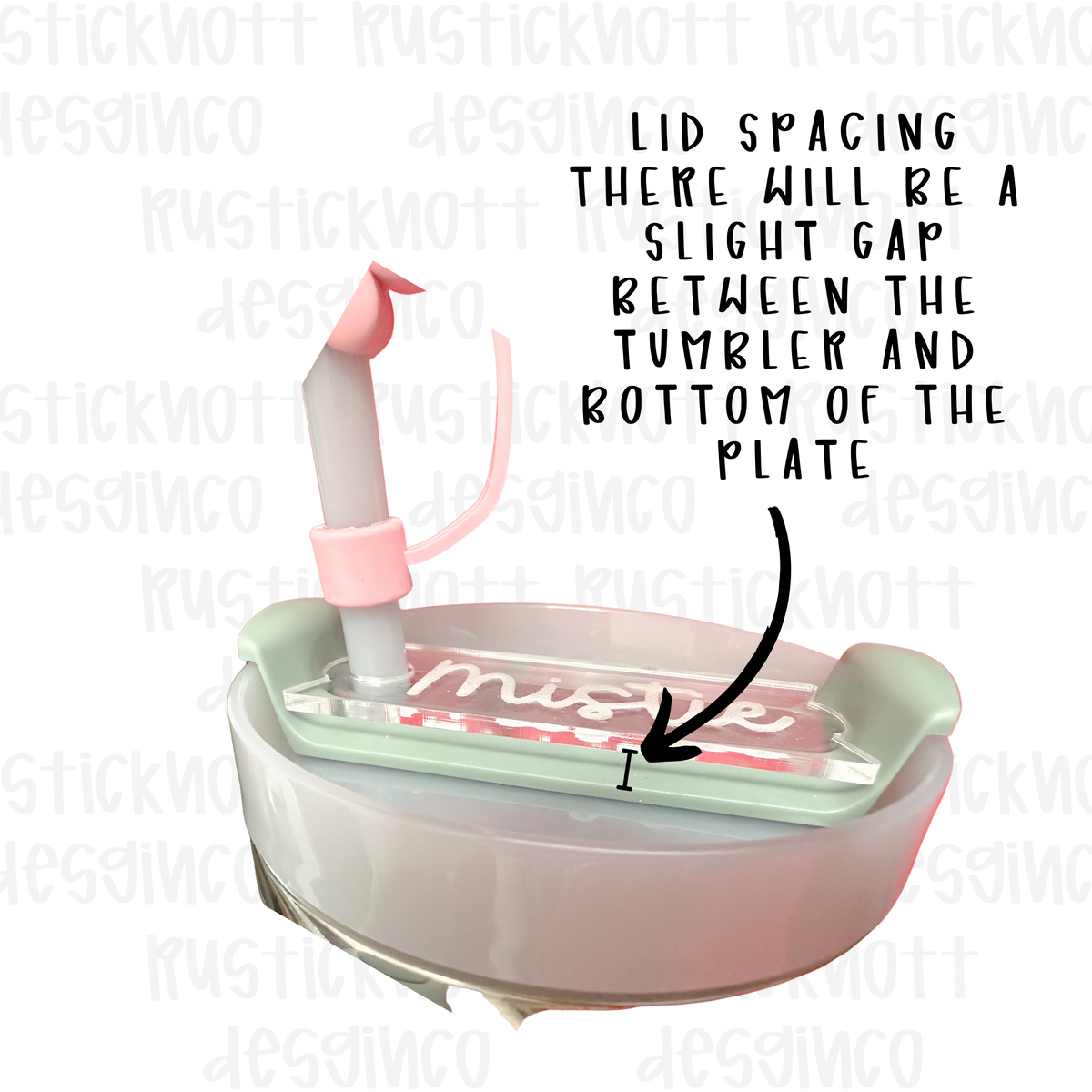 Stanley Lid Tag Quencher H2.0 | CLEAR Name Plate